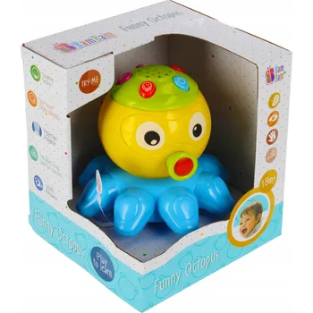 Hračka pro nejmenší Hrající Chobotnice, vzdělávací hračka pro děti od 18 měsíců BamBam