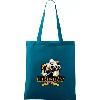 Hokejový bůh - Taška bavlněná - 42 x 38 cm ( Petrolejová )