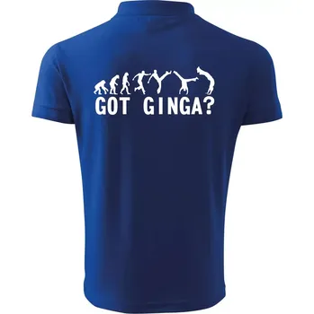 Pánská košile Capoeira - Got Ginga - Polokošile pánská Pique Polo 203 - 3XL ( Královská modrá )