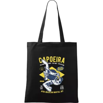 Nákupní taška Capoeira Afro-brazil art - Taška bavlněná - 42 x 38 cm ( Černá )