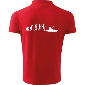 Pánská košile Evoluce kanoe krátká - Polokošile pánská Pique Polo 203 - 2XL ( Červená )