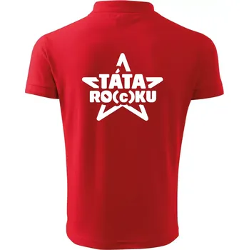 Pánská košile Táta roku rocku - Polokošile pánská Pique Polo 203 - S ( Červená )