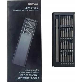 Šroubovák Sada precizních šroubováků 24v1 šroubováky bity servisní