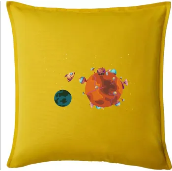 Polštář Kolonizace Marsu - Polštář 50x50 - 50x50 - Pouze potah ( Žlutá )