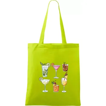 Koktejly - Taška bavlněná - 42 x 38 cm ( Limetková )