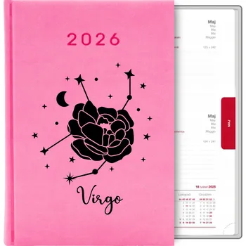 Kalendář Knižkový kalendář 2026 A5 růžový