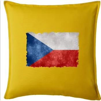 Polštář Česká vlajka stará - Polštář 50x50 - 50x50 - Pouze potah ( Žlutá )