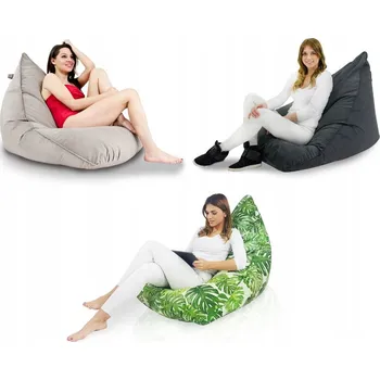 Taburet Taburet PLYŠOVÝ k sezení BERMUDY křeslo ŠEDÝ