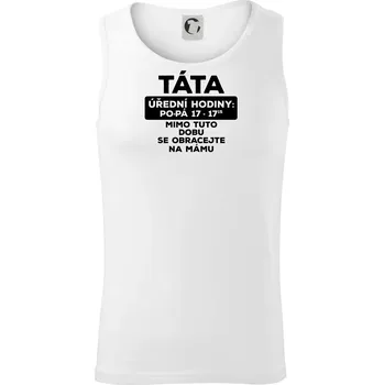 Táta úřední hodiny - Tílko pánské Core - 2XL ( Bílá )