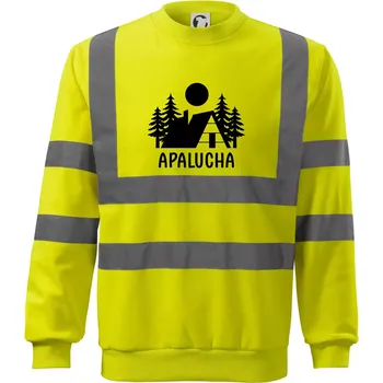 Pánská mikina Apalucha chalupa - Reflexní mikina - 2XL ( Neonově žlutá )