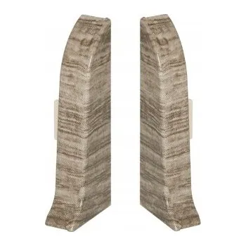 Podlahová lišta Levá koncovka Cezar hliníková 10 x 10, délka 10 cm, Dub Richmond