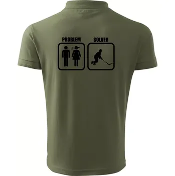 Pánská košile Problém hokejista - Polokošile pánská Pique Polo 203 - XL ( Khaki )