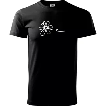 Pánské tričko Kopretina - Triko extra velké (5-8XL) - 6XL ( Černá )