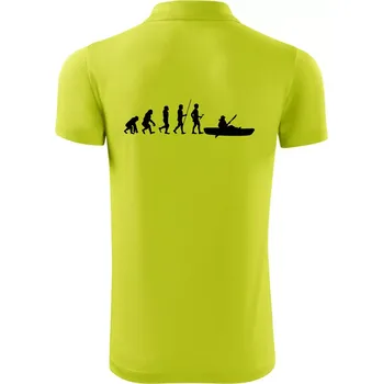 Pánská košile Evoluce kanoe krátká - Polokošile Victory sportovní (dresovina) - 3XL ( Limetková )