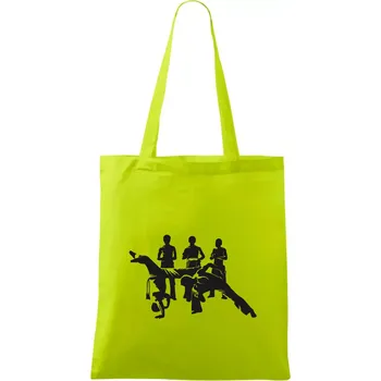 Capoeira všichni - Taška bavlněná - 42 x 38 cm ( Limetková )