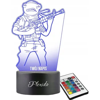 Lampička Noční Lampa 3D LED Fortnite Triggerfisch