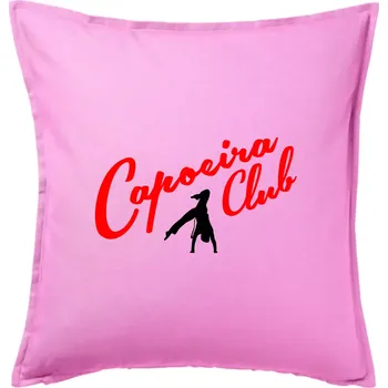 Polštář Capoeira club s tanečníkem - Polštář 50x50 - 50x50 - Pouze potah ( Růžová )