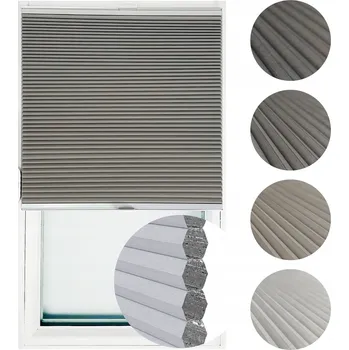 Roleta TERMO PLISÉ ROLETA MEDOVÁ PLÁSTEV DUO 146X150 BEZ ZATLOUKÁNÍ TERMO NA MÍRU