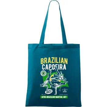 Brazilian Capoeira - Taška bavlněná - 42 x 38 cm ( Petrolejová )