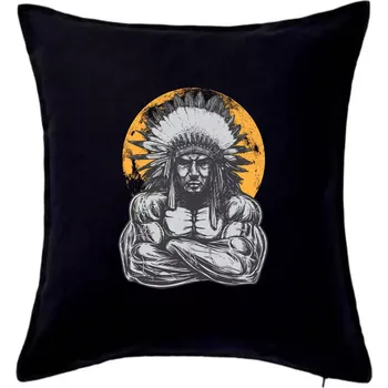 Polštář Indián z posilky - Polštář 50x50 - 50x50 - Pouze potah ( Černá )