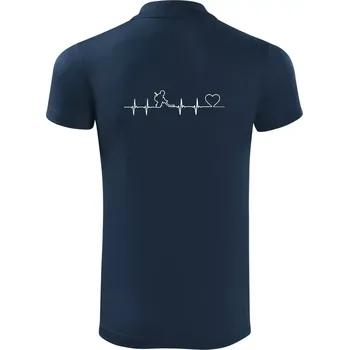 Pánská košile Hokejový brankář EKG - Polokošile Victory sportovní (dresovina) - M ( Námořní modrá (velmi tmavá - téměř černá) )