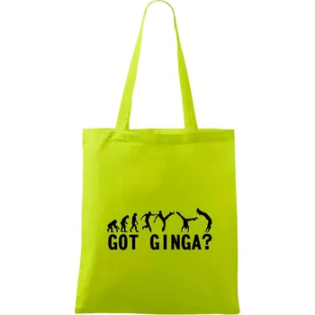 Capoeira - Got Ginga - Taška bavlněná - 42 x 38 cm ( Limetková )