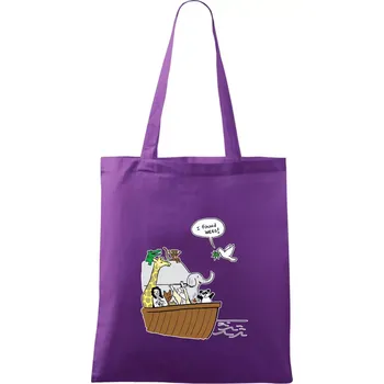 Pravda s Noemovou archou - Taška bavlněná - 42 x 38 cm ( Fialová )