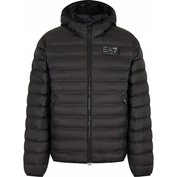 EMPORIO ARMANI EA7 pánská péřová bunda s kapucí ČERNÁ vel XXXL