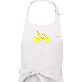 Kuchyňská zástěra Kolo citrón (Moňas) - Pánská zástěra na vaření - Univerzální velikost ( Bílá )