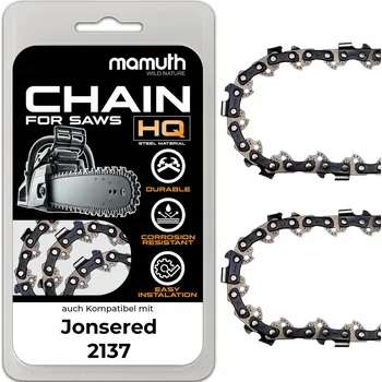 Pilový řetěz 2x Řetěz 35 cm pro motorovou pilu Jonsered 2137, 52 článků, 3/8", 1,3 mm