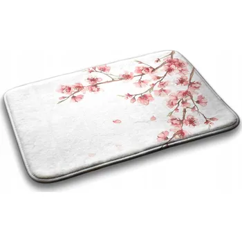 Koupelnová předložka Měkká koupelnová předložka / kobereček - Japonské květy