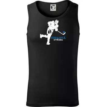 Hokejová hvězda - Tílko pánské Core - L ( Černá )
