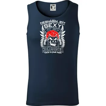 Nesnáším být sexy - Hokejista - Tílko pánské Core - 2XL ( Námořní modrá (velmi tmavá - téměř černá) )