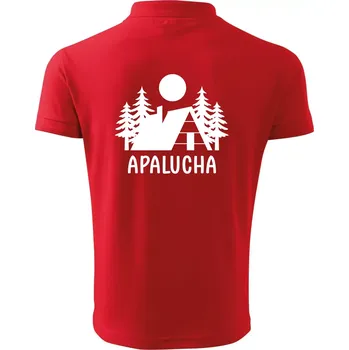 Pánská košile Apalucha chalupa - Polokošile pánská Pique Polo 203 - L ( Červená )
