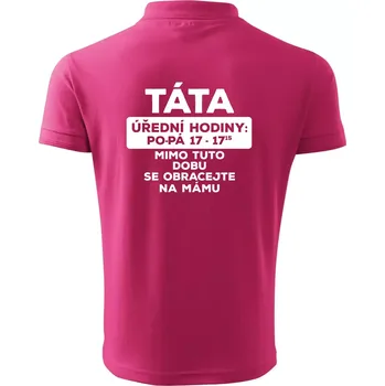 Pánská móda Táta úřední hodiny - Polokošile pánská Pique Polo 203 - 4XL ( Purpurová )