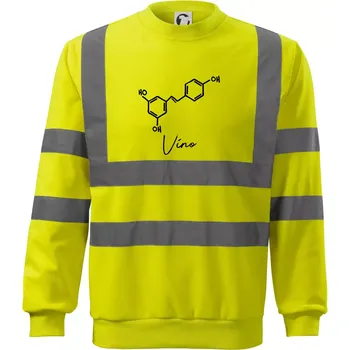 Pánská mikina Barová chemie - víno - Reflexní mikina - 2XL ( Neonově žlutá )