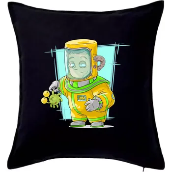 Polštář Vesmírný voják zelený - Polštář 50x50 - 50x50 - Pouze potah ( Černá )