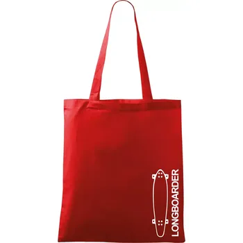 Longboard na výšku - Taška bavlněná - 42 x 38 cm ( Červená )