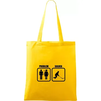 Problém hokejista - Taška bavlněná - 42 x 38 cm ( Žlutá )