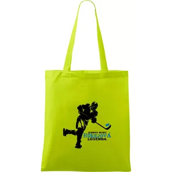 Nákupní taška Jednou budu hokejová legenda - Taška bavlněná - 42 x 38 cm ( Limetková )