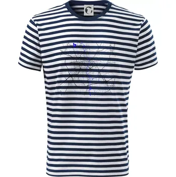 Olomouc - Mapa s vodními toky - Triko na vodu - M ( Prouhovaná )