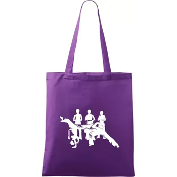 Capoeira všichni - Taška bavlněná - 42 x 38 cm ( Fialová )