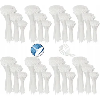 Stahovací páska Upínací pásky, bílé stahovací pásky 2,5 mm 2400 ks