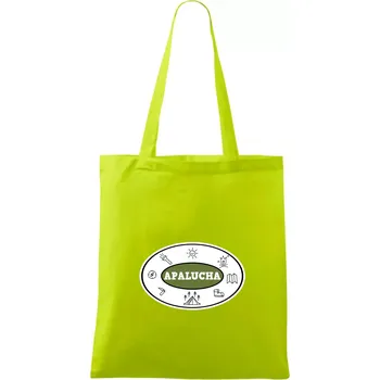 Apalucha logo - Taška bavlněná - 42 x 38 cm ( Limetková )