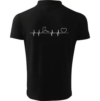 Pánská košile Hokejový hráč EKG - Polokošile pánská Pique Polo 203 - 5XL ( Černá )