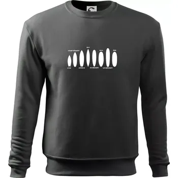 Typy surfů - Mikina Essential dětská - 158 cm/12 let ( Tmavá břidlice (šedá se zeleným nádechem) )