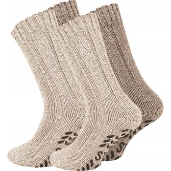 Pánské ponožky Ponožky vlněné PROTISKLUZOVÉ 2 páry 39/42