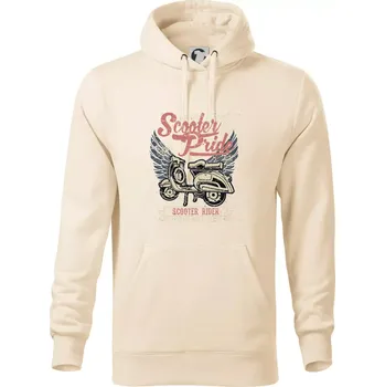 Pánská mikina Scooter Pride - Mikina pánská Cape s kapucí - 5XL ( Mandlová )