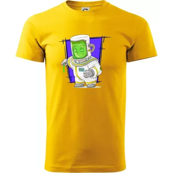 Vesmírný voják tmavě modrý - Triko extra velké (5-8XL) - 7XL ( Žlutá )