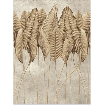 Obraz Plakát na zeď Boho Listy Béžový Obraz do ložnice Obývacího pokoje Bez rámu 100x70